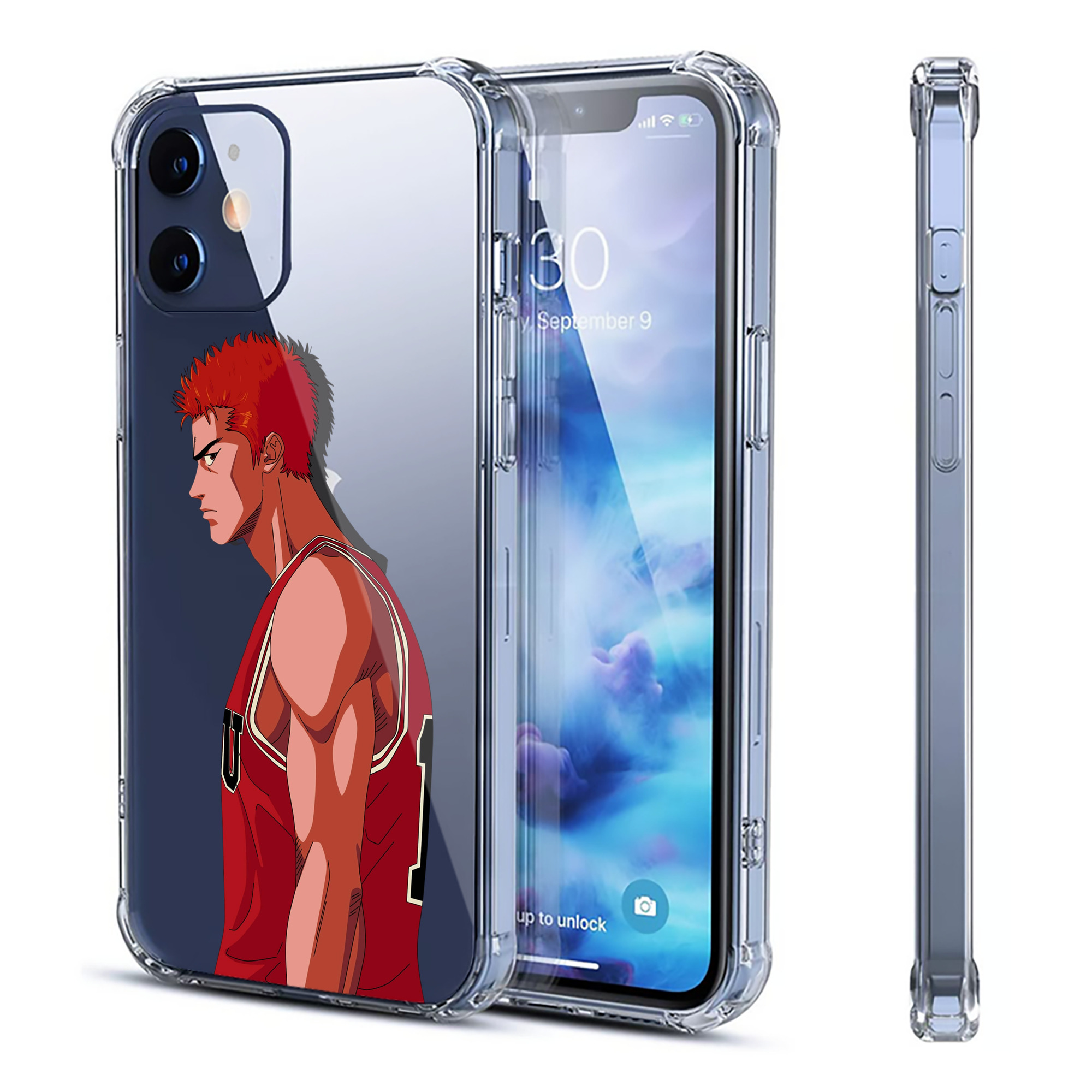 （画像用） SLAM DUNK／スラムダンク 【iPhone 12シリーズ対応】透明スマホケース（クリアソフトケース）